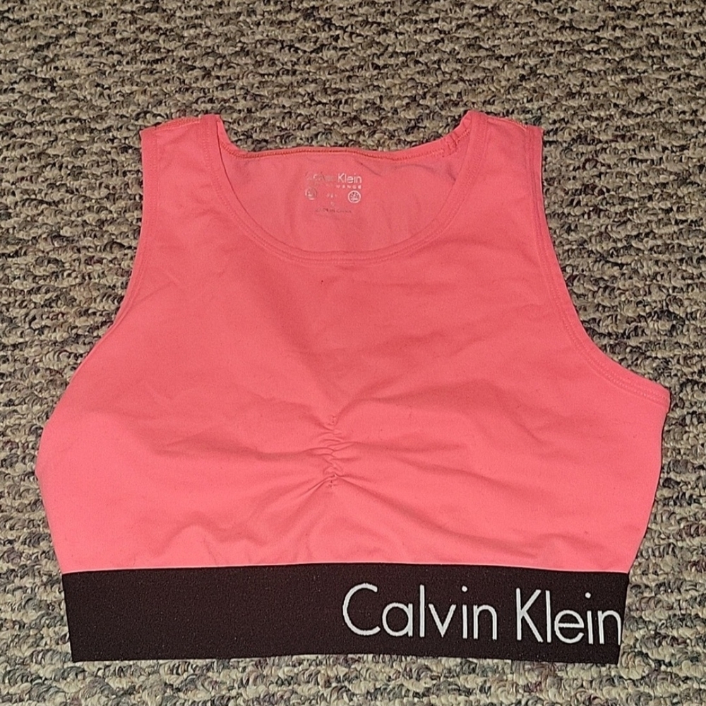 Calvin Klein Coral Performance Sport Bra